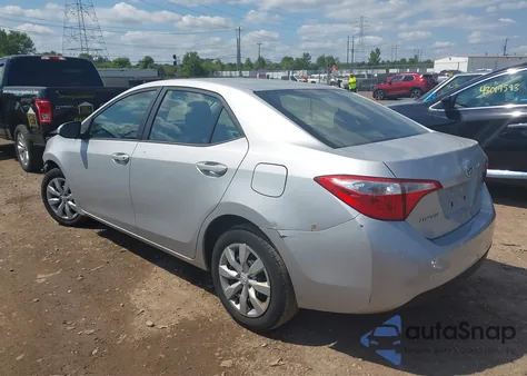 2016 Toyota Corolla Le z USA, uszkodzony, nr VIN 5YFBURHE3GP434933